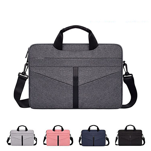 

13.3 Inch Laptop / 14 Inch Laptop / 15.6 Inch Laptop Shoulder Messenger Bag / Briefcase Handbags Polyester Solid Color Unisex Water Proof Shock Proof