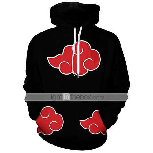 

Men's Hoodie Tie Dye 3D Hooded Casual Halloween Hoodies Sweatshirts Black