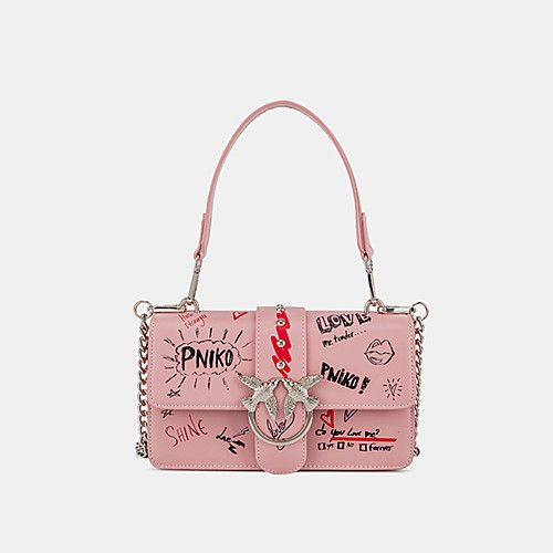 

Women's Chain PU Crossbody Bag Solid Color Black / White / Blushing Pink