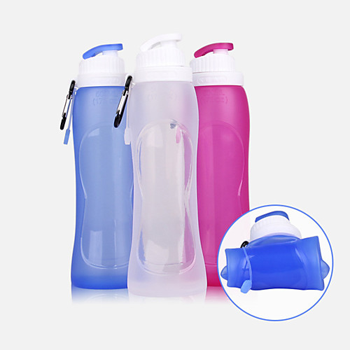 

Cup 500 ml Silica Gel Portable Foldable for Camping Camping / Hiking / Caving Cross-Country Violet Transparent Royal Blue