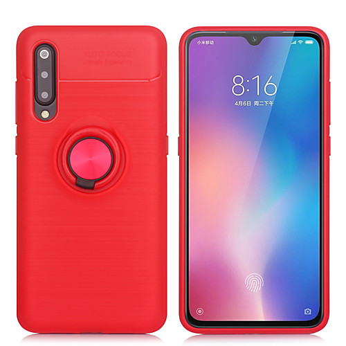 

Case For Xiaomi Xiaomi Redmi 7 / Redmi Note 7 / Redmi Note 6 Pro Ring Holder / Ultra-thin / Magnetic Back Cover Solid Colored TPU