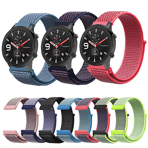 

Woven Nylon Watch Band Wrist Strap for Xiaomi Huami Amazfit GTR 47mm / Amazfit Stratos 2 2S / Amazfit Pace Smart Watch Bracelet Wristband Replaceable Accessories
