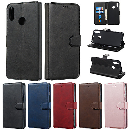 

Case For Huawei Honor 9X Honor 9X Pro Phone Case PU Leather Material Solid Color Pattern Phone Case for Huawei Honor 10 Lite Honor 8A Honor 8S Honor 7A Nova 3i Nova 3E Nova 4E Nova 5i Honor10i