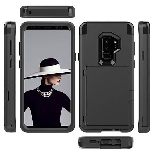 

Case For Samsung Galaxy S9 / S9 Plus / S8 Plus Card Holder / Shockproof / Mirror Full Body Cases Solid Colored PC