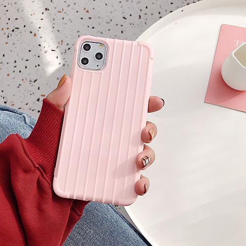 

Case For Apple iPhone 11 / iPhone 11 Pro / iPhone 11 Pro Max Ultra-thin / Pattern Back Cover Tile / Solid Colored TPU