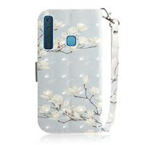 

Phone Case For Samsung Galaxy A3(2017) A5(2017) Galaxy A9(2018) Wallet Card Holder with Stand Full Body Cases Flower leather