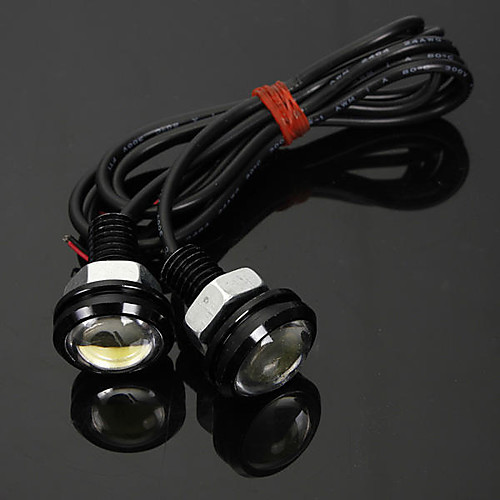 

2PCS 3W LED Eagle Eye Lights Daytime Running DRL Bulb Backup Reversing Lamp 12V White for Car Motor