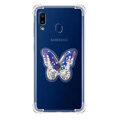 

Case For Samsung Galaxy A7(2018) / Galaxy A30(2019) / Galaxy A50(2019) Shockproof / Flowing Liquid / Transparent Back Cover Glitter Shine TPU For Samsung Galaxy A20E/A40/A90/A80/A70