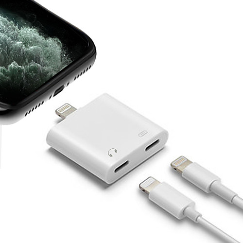 

iPhone/iPad Adapter Double Lightning Adapter Charging Music Calling Data Jack Converter For iPhone 11/XS MAX/7 8 Plus