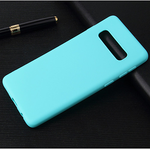 

Case For Samsung Galaxy Galaxy S10 Shockproof / Ultra-thin / Frosted Back Cover Solid Colored TPU