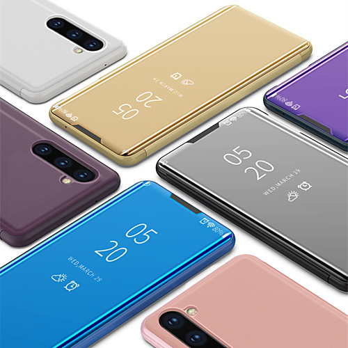 

Luxury Smart Clear View Mirror Flip Stand Phone Case for Samsung Galaxy Note 10 Note 10 Plus Note 9 Note 8