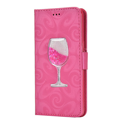 

Apple Suitable For XS Max/XR/X wallet type card 6/7/8 liquid wine glass holster 6 Plus/7 Plus/8 Plus All-inclusive Anti-fall Flip Type Mobile Phone Case