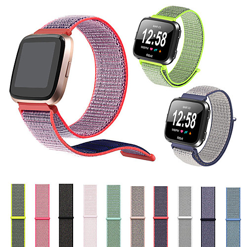 

Watch Band For Fitbit Versa Fitbit Sport Band / Classic Buckle Nylon Wrist Strap Loop Adjustable Fastener Wrist Strap For Fitbit Versa