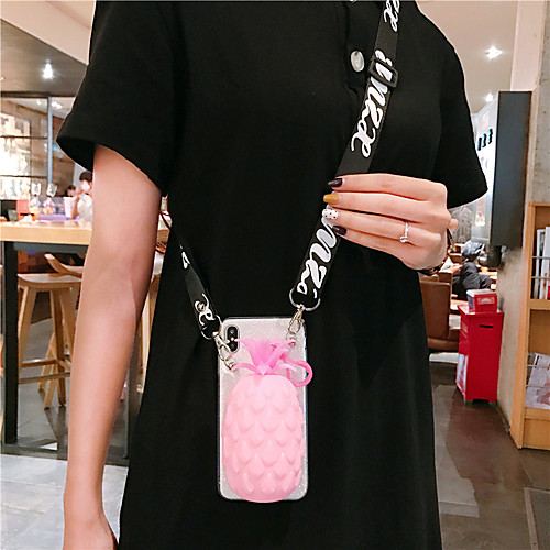 

Huawei Applicable to P30/P30 Pro/P30 Lite Glitter Skin P20/P20 Pro/P20 Lite Pineapple Wallet Mate10 Lite With Lanyard Mate20/Mate20 Pro/Mate20 Lite Diagonal Anti-fall Mobile Phone Case