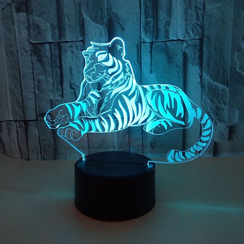 

Voldemort 3D Night Lights Colorful Touch Tiger 3D LED Vision Lights