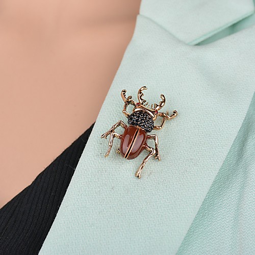 

Men's Women's Brooches Retro Animal Artistic Fashion Brooch Jewelry Brown For Party Festival