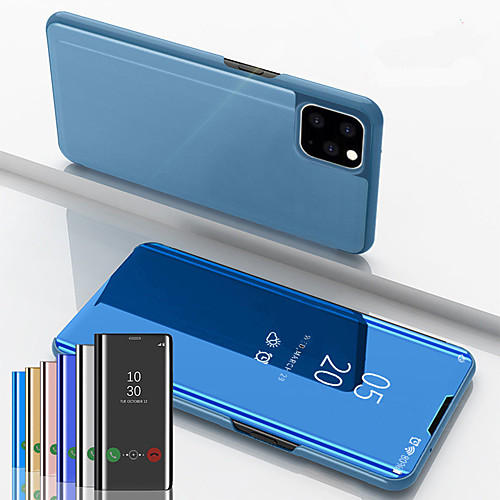 

Magnetic Flip View Mirror Phone Case For iphone 11 Pro Max / iphone 11 Pro / iphone 11 Leather Stand Cover For iphone XS Max XR XS X 8 Plus 8 7 Plus 7 6 Plus 6 Shockproof Protection Case