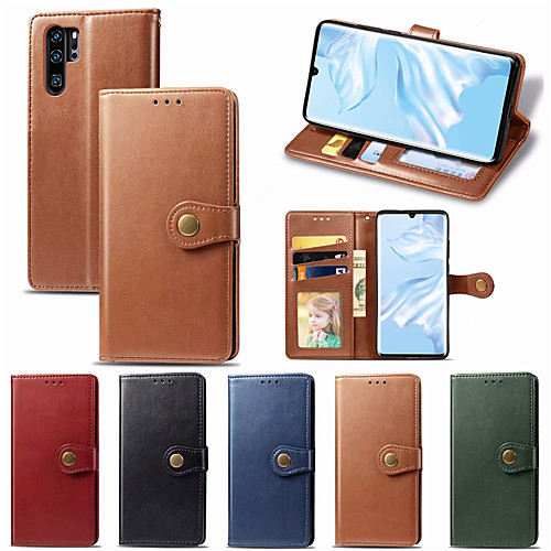 

Leather Flip Phone Case For Huawei P30 Pro P30 Lite Honor 20 Pro Magnetic Wallet Cover With Card Holder