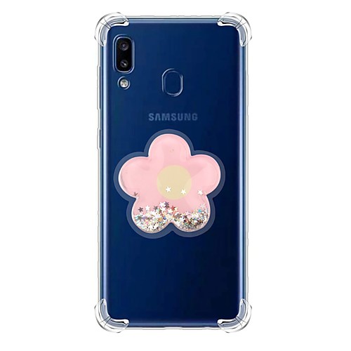 

Case For Samsung Galaxy A7(2018) / Galaxy A30(2019) / Galaxy A50(2019) Shockproof / Flowing Liquid / Transparent Back Cover Glitter Shine TPU For Samsung Galaxy A20E/A40/A90/A80/A70