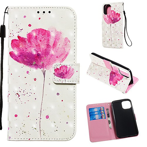 

Phone Case For Apple Full Body Case Leather Wallet Card iPhone 12 Pro Max 11 SE 2020 X XR XS Max 8 7 6 Wallet Card Holder Flip Flower / Floral PU Leather