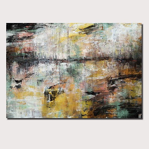 

Oil Painting Hand Painted Horizontal Panoramic Abstract Landscape Comtemporary Modern Stretched Canvas