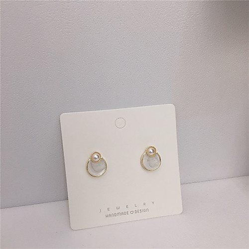 

Women's Earrings Classic Joy S925 Sterling Silver Earrings Jewelry Gold For Gift Daily Festival 1 Pair