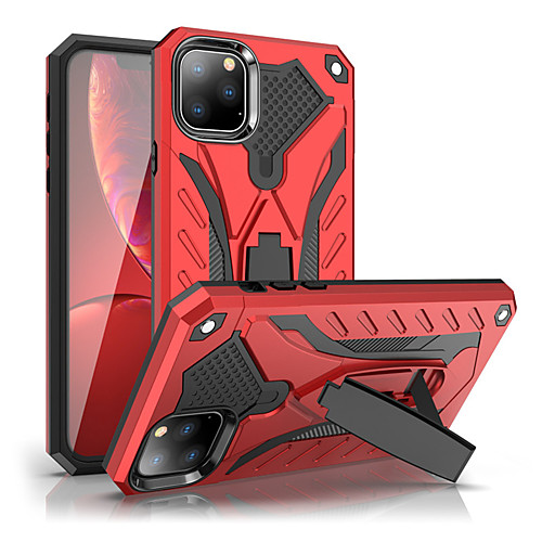 

Shockproof Kickstand Cover Phone Case For iphone 11 Pro / iphone 11 Pro Max Rubber Armor Hybrid PC Hard Cover For iphone 11 Silicone TPU Case