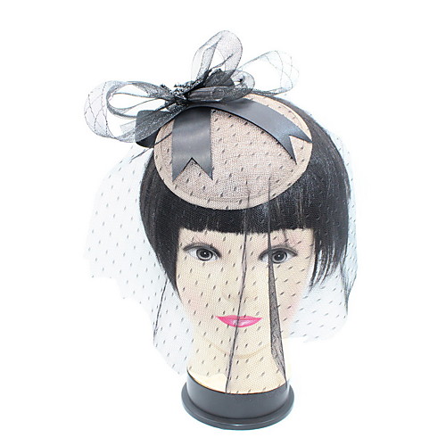 

Composite materials / Imitation Pearl / Net Flowers / Headwear with Lace / Trim 1 Piece Special Occasion / Party / Evening Headpiece