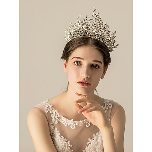

Rhinestone / Alloy Tiaras / Headdress with Crystal / Rhinestone / Metal 1pc Wedding / Party / Evening Headpiece