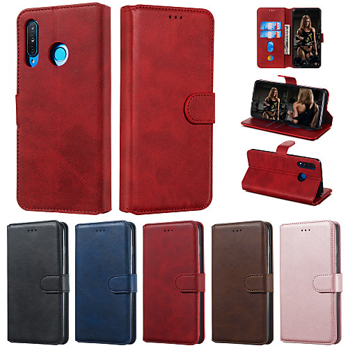 

Case For Huawei P smart Plus 2019 P smart 2019 Phone Case PU Leather Material Solid Color Pattern Phone Case for Huawei P smart Plus P smart P30 Lite P20 Lite
