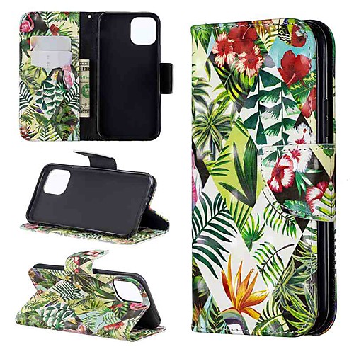 

Case For Apple iPhone 11 / iPhone 11 Pro / iPhone 11 Pro Max Wallet / Card Holder / Flip Full Body Cases Tree PU Leather
