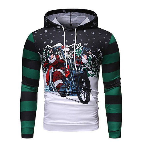 

Men's Hoodie 3D Hooded Christmas Hoodies Sweatshirts Black