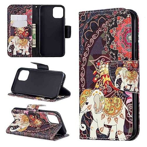 

Case For Apple iPhone 11 / iPhone 11 Pro / iPhone 11 Pro Max Wallet / Card Holder / Flip Full Body Cases Animal PU Leather