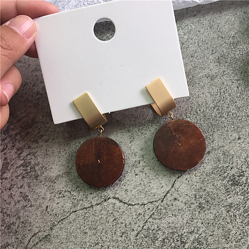 

Women's Earrings Geometrical Joy Pearl Earrings Jewelry White / Dark Coffee For Gift Daily Festival 1 Pair