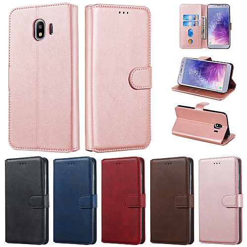 

Phone Case For Samsung Galaxy J8 (2018) J7 (2017) J7 (2016) Wallet Card Holder with Stand Full Body Cases leather for Galaxy J3 2018 J4 PLUS J4 2018