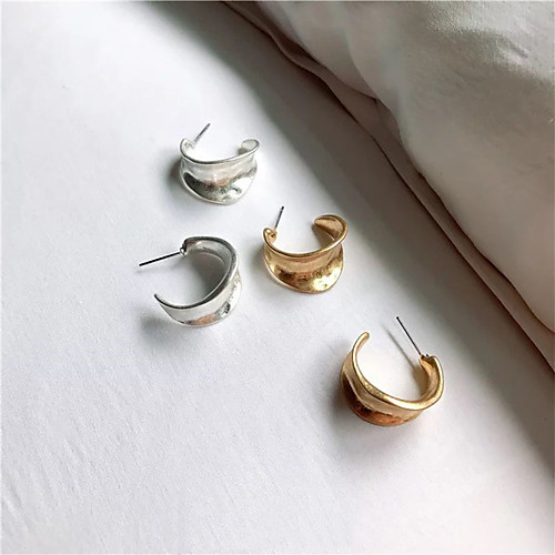 

Women's Earrings Geometrical Alphabet Shape Earrings Jewelry Golden / Silver For Gift Daily Festival 1 Pair