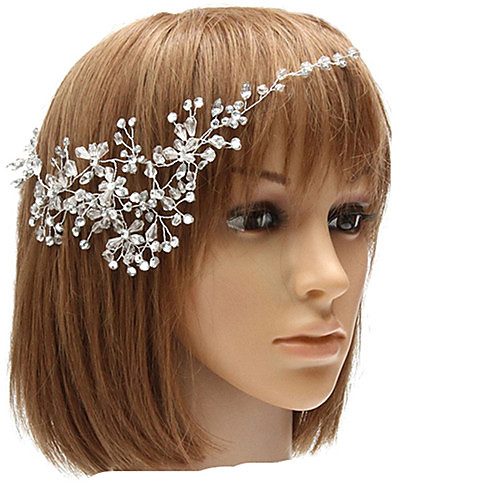 

Crystal / Rhinestone / Alloy Headpiece with Rhinestone / Crystal / Rhinestone 1 Piece Wedding Headpiece