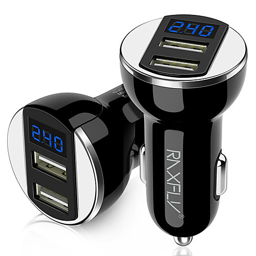 

Car Charger A Tow Two Digital Display 5V 2A Car Charger Electrical GPS Navigator Universal Charging Head