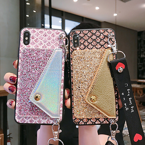 

Case For Huawei Huawei P20 / Huawei P20 Pro / Huawei P20 lite Wallet / Glitter Shine Back Cover Glitter Shine TPU