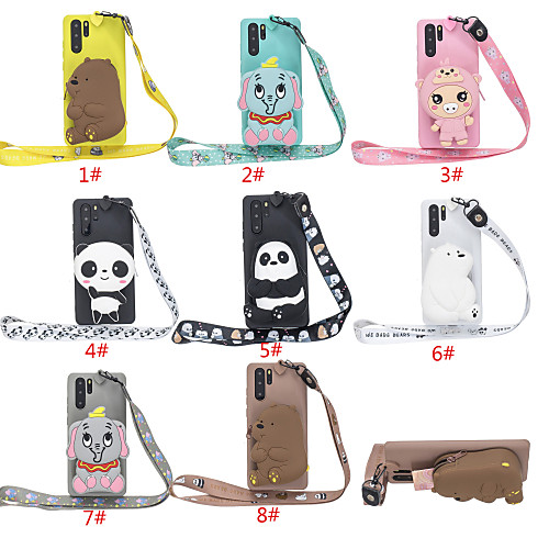 

Case For Huawei Huawei P20 / Huawei P20 Pro / Huawei P20 lite Wallet / Pattern Back Cover Animal / Cartoon TPU