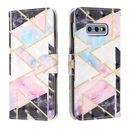 

Case For Samsung Galaxy S9 / S9 Plus / Galaxy S10 Wallet / Card Holder / Flip Full Body Cases Geometric Pattern PU Leather For Samsung Galaxy S10 E/S10 Plus/S10 5G