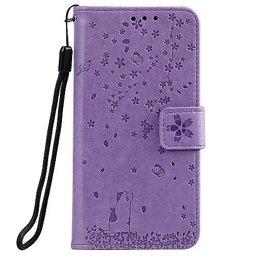 

Phone Case For Samsung Galaxy Full Body Case Leather Flip S20 Plus S20 Ultra S20 Galaxy A91 / M80S A51 A50 A20 A40 A90 Samsung Galaxy M10 Card Holder Flip Pattern Heart Flower / Floral PU Leather TPU