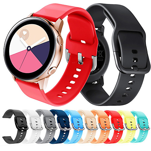 

Sport Silicone Watch Band Wrist Strap For Samsung Galaxy Watch 42mm / Galaxy Watch Active / Gear S2 Classic / Gear Sport Replaceable Bracelet Wristband