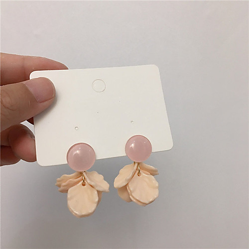 

Women's Earrings Tropical Flower Joy S925 Sterling Silver Earrings Jewelry White / Green / Blue For Gift Daily Festival 1 Pair
