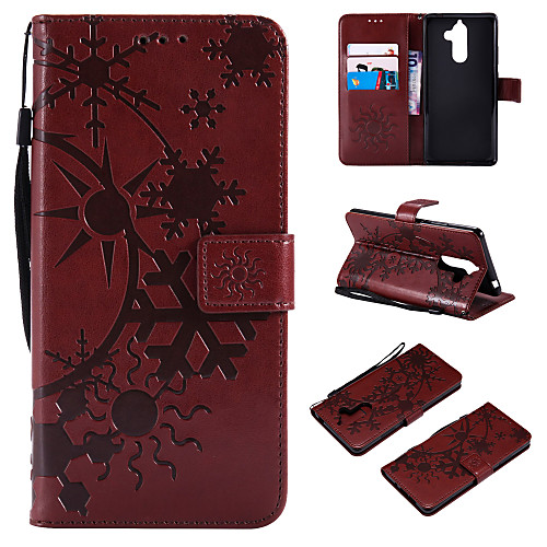 

Phone Case For Nokia Full Body Case Leather Wallet Card Nokia 9 Nokia 8 Nokia 7 Nokia 7 Plus Wallet Card Holder Flip Scenery PU Leather TPU
