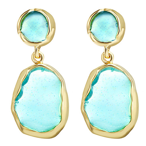 

Women's Earrings Classic Precious Simple Fashion Modern Earrings Jewelry Purple / Green / Pink For Party Street Holiday Festival