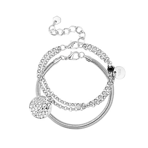 

Women's Chain Bracelet Layered Heart Punk Trendy Gothic Alloy Bracelet Jewelry Silver For Gift Daily School