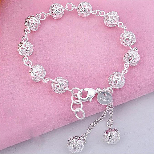 

Women's Bracelet Classic Ball Punk Fashion Silver-Plated Bracelet Jewelry Silver For Daily