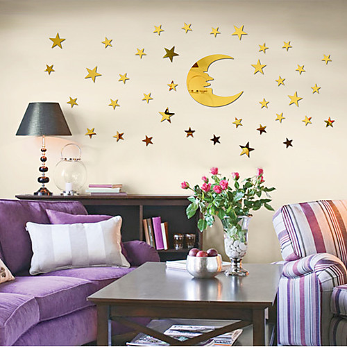 

Starry Sky Wall Stickers Living Room, Removable Acrylic Home Decoration Wall Decal