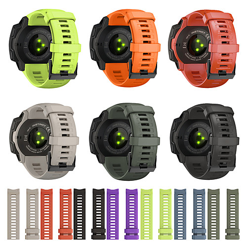 

22mm Silicone Strap Quick Release Replacement Watch Band for Garmin Instinct Watch Wirstband